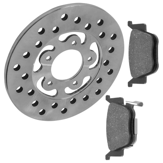 Rear Brake Disc w/ Brake Pad for Honda Pioneer 700 SXS700M2 SXS700M4 2014-2026