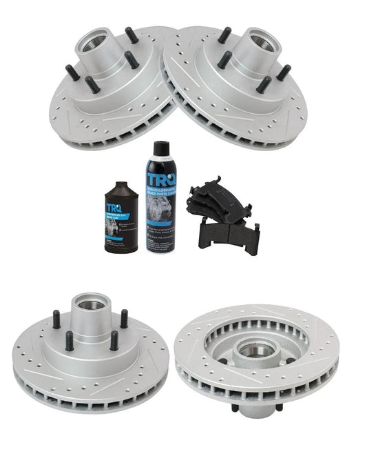 Front Brake Pad & Performance Rotor Kit for Chevy GMC Buick Pontiac