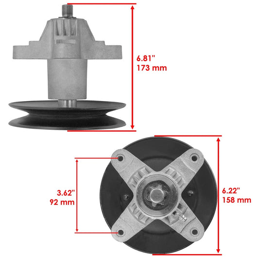 Caltric 618-0659 756-04216 941-0919 738-1010 Spindle for Cub Cadet Troy-Bilt