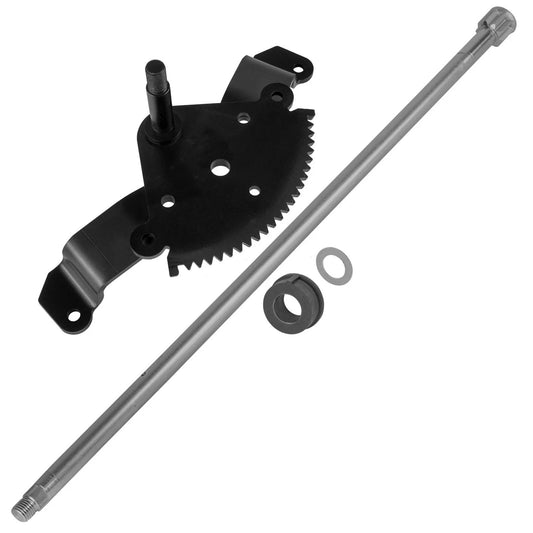 Caltric Steering Shaft & Gear w/ Bushing & Washer for John Deere X340 X500 X520