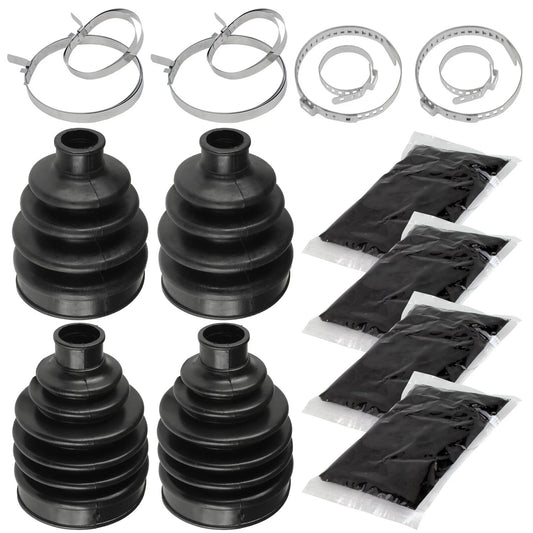 2 Rear Axle Inner Outer CV Boot Kit for Can-Am Outlander 400 4X4 EFI 2009-2012
