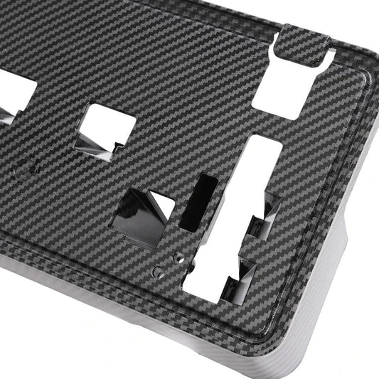 Front License Plate Bracket Frame Holder Carbon Fiber Look For Ford F-150 21-23