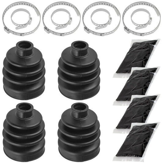 2 Front Axle Inner Outer CV Boot Kit for Polaris Sportsman 300 400 4X4 2008-2010