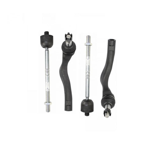 Front Inner & Outer Tie Rod Rack Steering End Kit Set of 4 for 4Matic W204 W207
