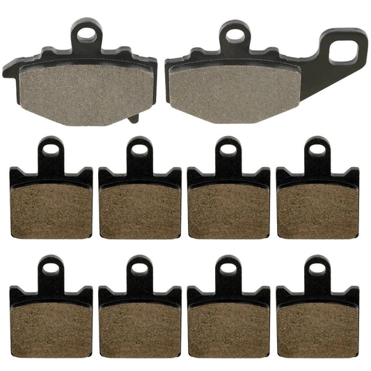 Caltric Front and Rear Brake Pads for Kawasaki ZX6R ZX-6R Ninja ZX600 2007-2012