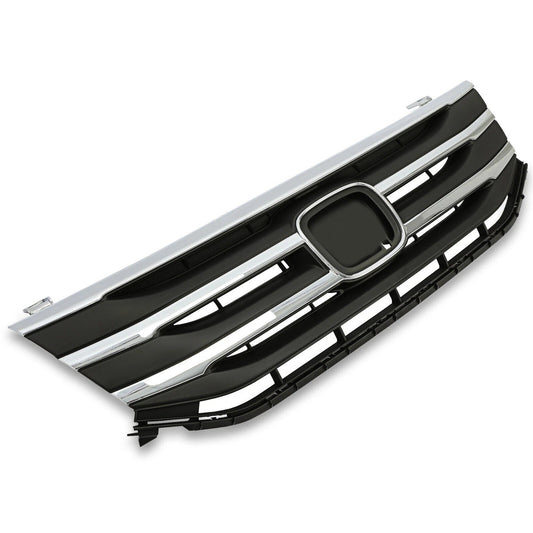 All-in-one Front Black Grill w/ Chrome Molding Trim For Honda Odyssey 2011-2013