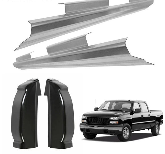 Crew Cab Rocker Panels & Cab Corner Fits 99-07 Chevy Silverado GMC Sierra 4DR