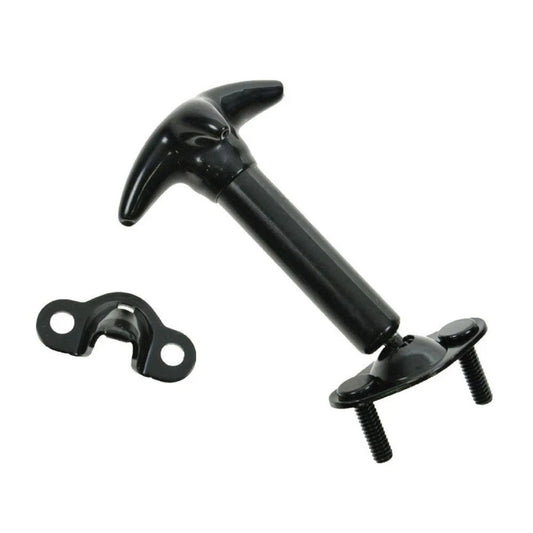 Black Hood Latch & Catch Bracket Pair Set Kit LH & RH for Jeep Wrangler CJ DJ