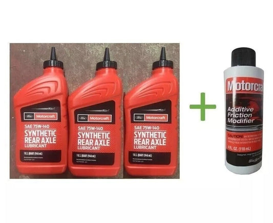 3 Quarts Ford Motorcraft SAE 75W-140 Synthetic Rear Axle Lubricant & XL3