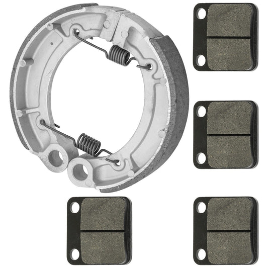 for Yamaha Grizzly YFM350 YFM 350 Front Rear Brake Pads Shoes 07 08 2009 10 2011