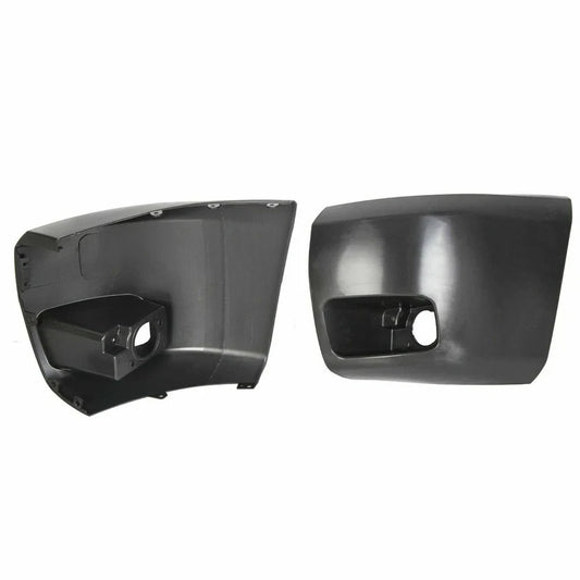 Bumper End Caps Set For 2007-2013 Chevy Silverado 1500 Fog Light Holes Front
