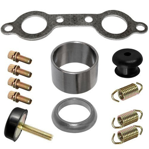 Complete Exhaust Muffler Silencer Kit for Polaris RZR S 800 EFI 2009 2010-2014