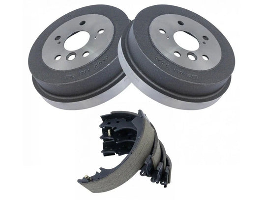 Rear Brake Drums Pair & Shoe Left & Right Set Kit for Toyota Camry Solara