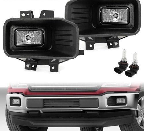 Halogen Fog Lights Driving Lamps Left & Right W/Bulbs For Ford F150 2018-2020 19