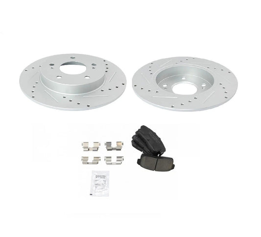 Rear Ceramic Brake Pad & Performance Rotor Kit for Maxima Infiniti I 30 I35