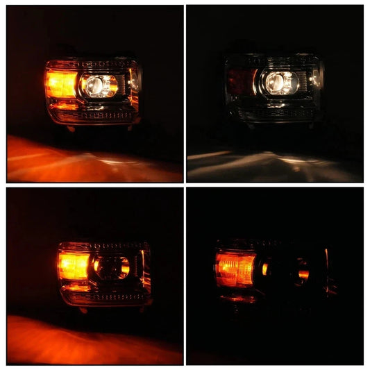 For 2014-2015 GMC Sierra 1500/15-19 2500HD 3500HD Halogen Factory Headlights L+R