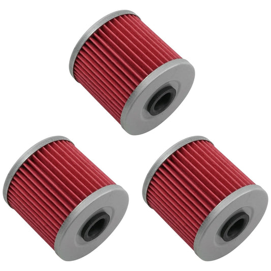 3 Pack Oil Filter for Kawasaki Bayou 250 KLF250 2003 2004 2005 2006 07 08 09-11