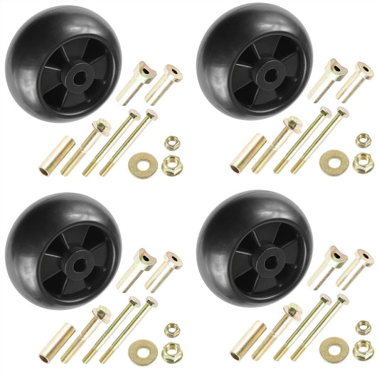 4 Deck Wheel Kit fits John Deere X465 - X748 44" / 997 72" AM116299 AM133602
