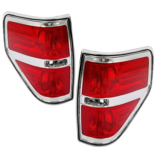 Rear Tail Lights Brake Lamps Set For Ford F150 F-150 Pickup 2009-2014 Left+Right
