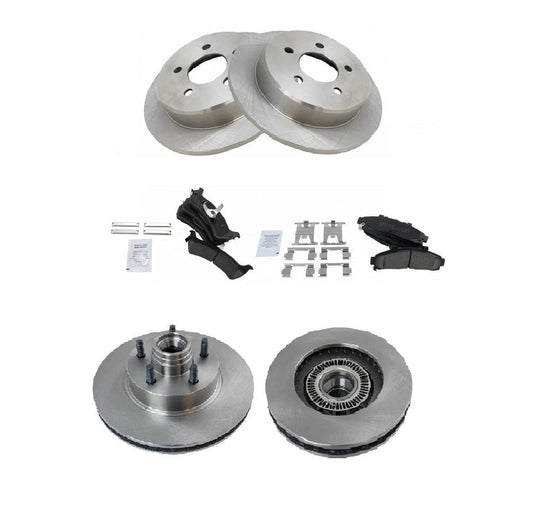Front & Rear Posi Ceramic Brake Pad & Rotor Kit for Ford Explorer 2wd