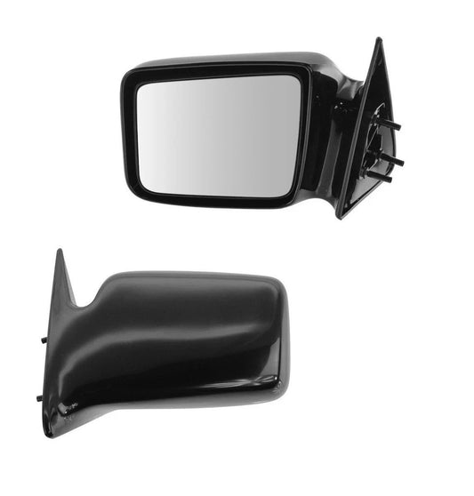 Manual Side Mirrors Set Pair Left LH & Right RH for 87-96 Dakota Pickup Truck