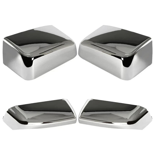 For 2014-2019 Chevy Silverado GMC Sierra Tow Mirror Cap Cover Chrome Left Right