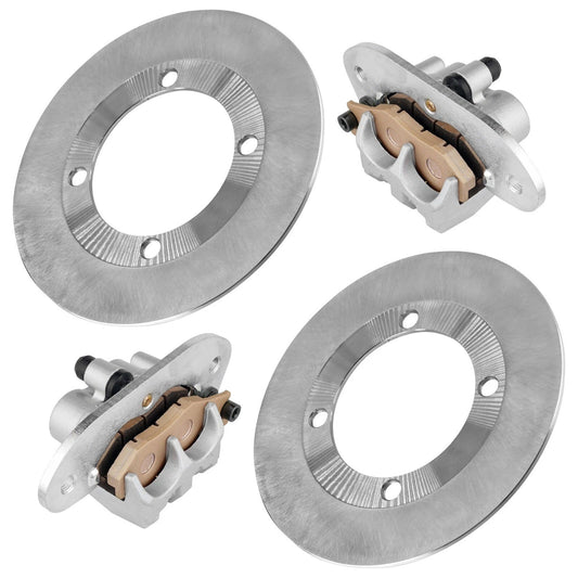 Rear Brake Caliper And Disc Rotor W/Pad For Yamaha Rhino 700 YXR700 4X4 2008-13