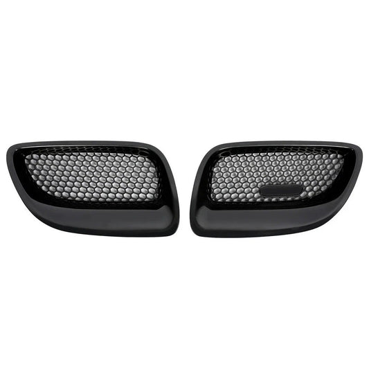 HECASA Pair ABS Front Bumper Grille Assembly Kit For Pontiac GTO 2004 2005 2006