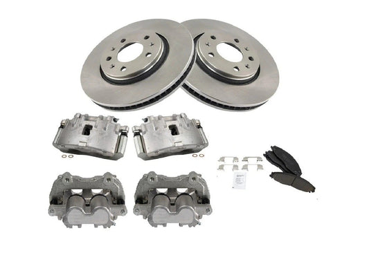Front Brake Calipers Ceramic Pads & Rotors Fits 2006-2008 Cadillac STS