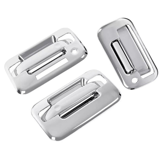 For 04-14 Ford F-150 F150 Chrome 2 Door Handle + Tailgate Handle Covers W/KeyPad