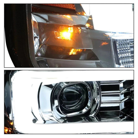 For 2008 2009 2010 Ford F250 F350 F450 LED Projector Headlights Headlamps