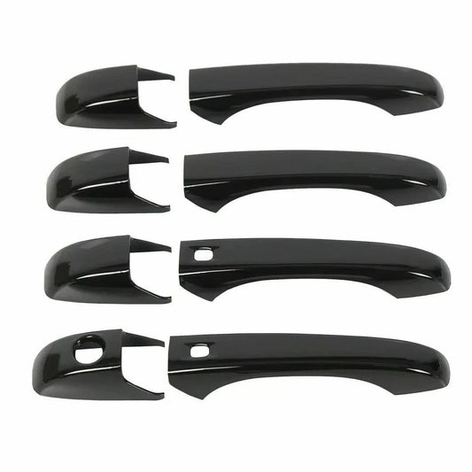 4x Exterior Door Handle Decor Cover Trim for Jeep Grand Cherokee 2011-2019 Black