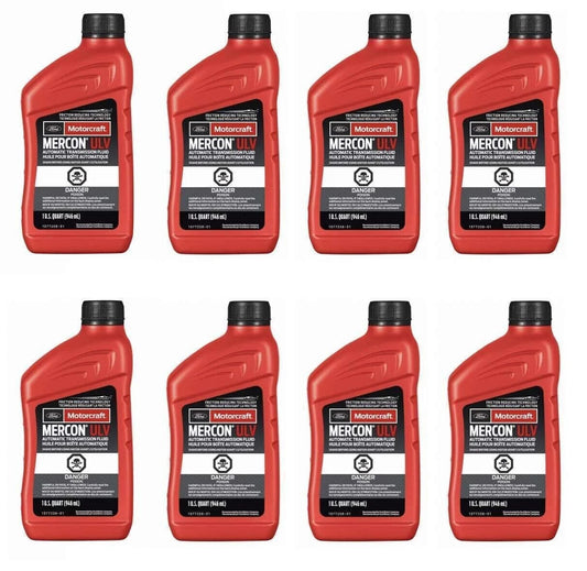 8 Quarts Auto. Trans. Fluid Genuine FORD Motorcraft XT12QULV MERCON ULV