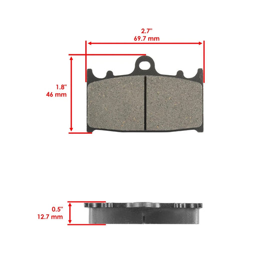 Front And Rear Brake Pads for Suzuki VL1500T Vl 1500T Boulevard C90T 2005-2009