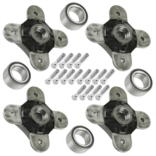 Front Rear Wheel Hub for Polaris RZR XP Turbo/RZR XP 4 Turbo 2018-21 w/ Bearing