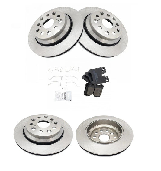 Rear Brake Pad & Rotor Kit Brake Rotor For 2007-2017 Lexus LS460