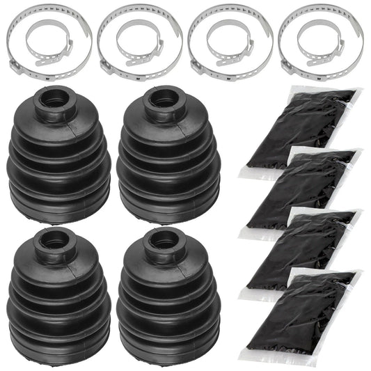 2 Rear Axle Inner Outer CV Boot Kit for Polaris Ranger 800 EFI Midsize 2013 2014