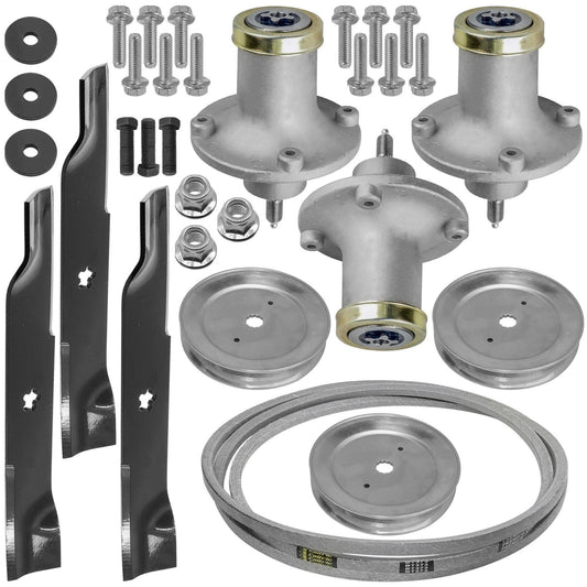 48" Deck Spindle Belt Blade Pulley For Husqvarna Z248F 539112170 539113425