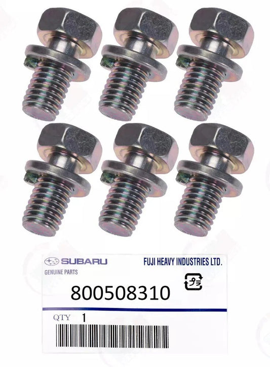 6PC Clutch Pressure Plate Bolt 800508310 1998-2018 for Subaru Impreza WRX STI