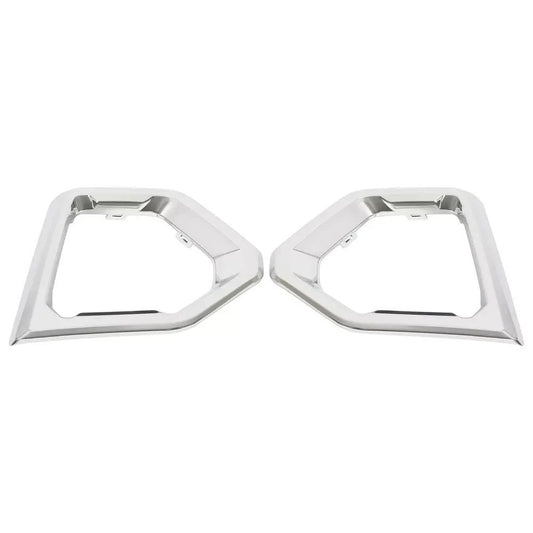 HECASA Fog Light Trim Bezel Cover Chrome For GMC Sierra 1500 Denali 2019-2022