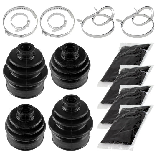 2 Rear Axle Inner Outer CV Boot Kit for Yamaha Grizzly 450 YFM450 4X4 2011-2014