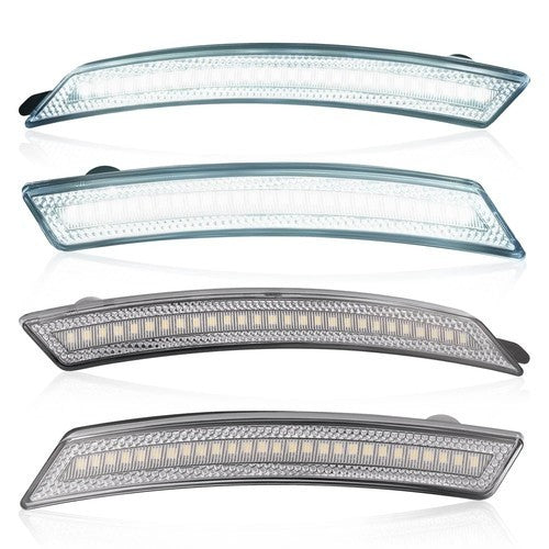 Front Rear LED Side Marker Lights Clear For Mini Cooper R55 R56 R57 R58 R59 4PCS