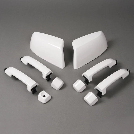 For Toyota Tundra Sequoia 2011-2019 White Mirror Cover & Door Handle Kit Replace