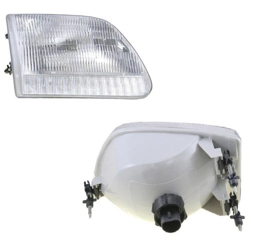 Headlight Assembly Set Driver & Passenger Side Fits 97-04 Ford