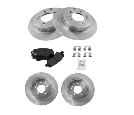 Rear Posi Ceramic Brake Pad & Rotor Kit for Hyundai Sonata Kia Optima