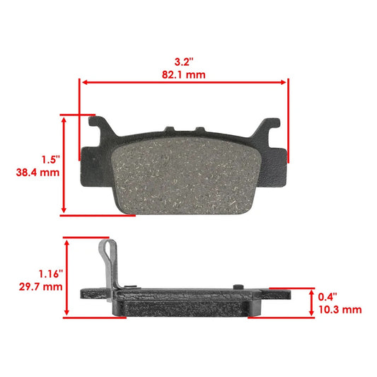 Rear Brake Pads For Honda Pioneer 1000-5 SXS1000M5 2016-2024 Left & Right