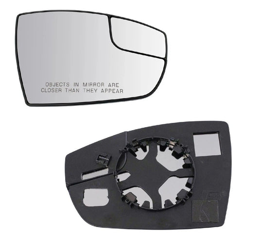Power Spotter Mirror Glass with Mounting Base RH Passenger for C-Max Escape