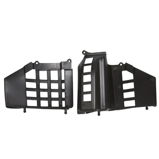 Black Heel Guards Footrest Fit Yamaha 87-06 Banshee 350 Left + Right Nerf Bars