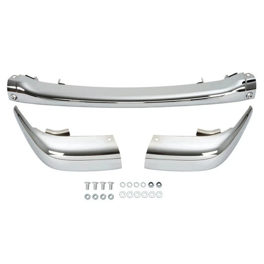 Front Bumper Face Bar w/ Mounting Brackets Chrome For Dodge Dakota 1997-2004 New