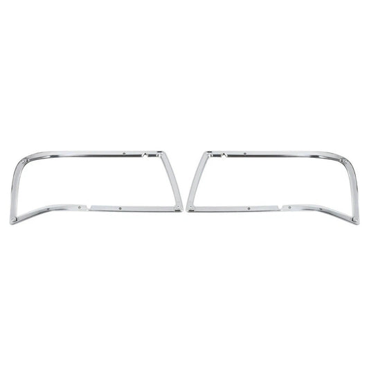 For Peterbilt 375 385 Trucks Chrome Headlight Bezel Cover Trim Pair Left&Right
